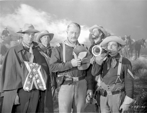 She Wore A Yellow Ribbon Group of Men Making a Formation in a Movie Scene Photo Print - Item # VARCEL701589