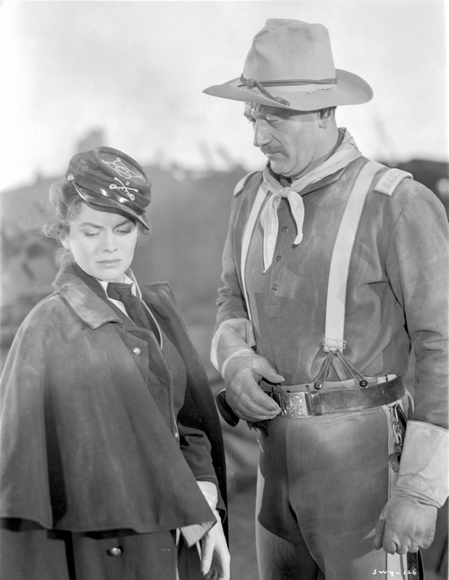 She Wore A Yellow Ribbon Man with Hat and Woman Talking Photo Print - Item # VARCEL701595