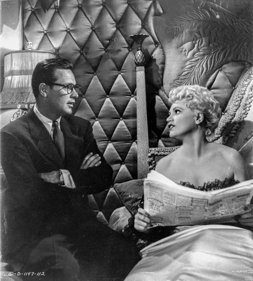 Born Yesterday Woman in White and Man Talking Photo Print - Item # VARCEL701603