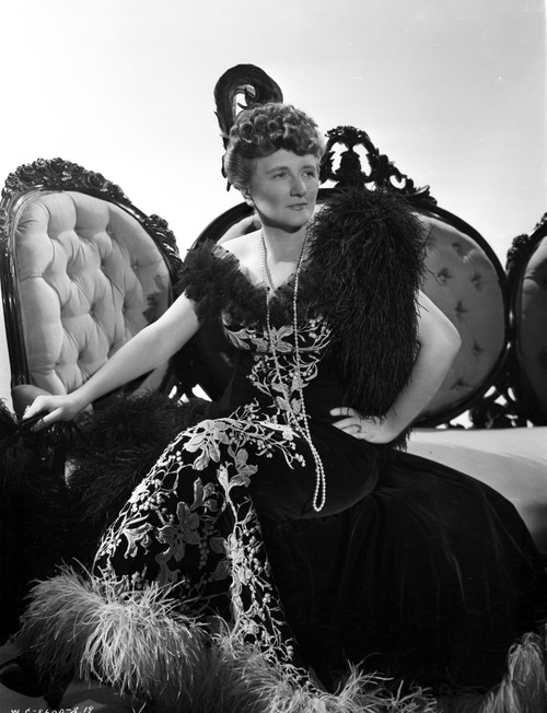 Marjorie Main on an Embroidered Dress sitting and posed Photo Print - Item # VARCEL701693