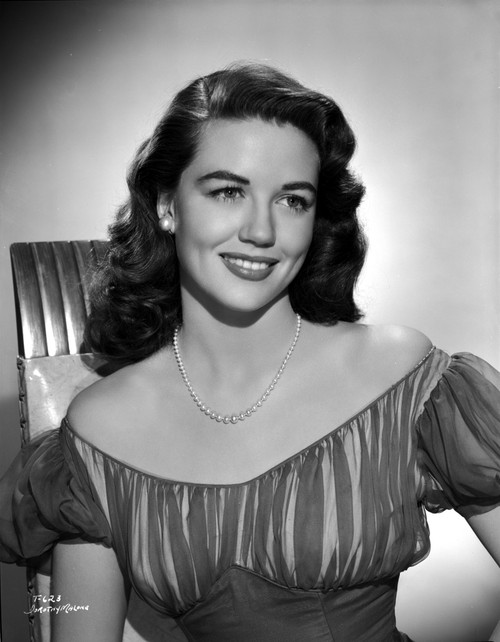Dorothy Malone on Off Shoulder Dress and smiling Photo Print - Item # VARCEL701697