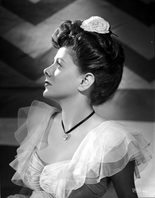 Nancy Marlow on a Ruffled Lace Portrait Photo Print - Item # VARCEL701838