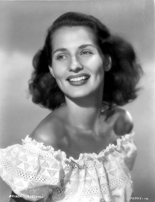 Brenda Marshall on a Ruffled Off Shoulder Top Photo Print - Item # VARCEL701884