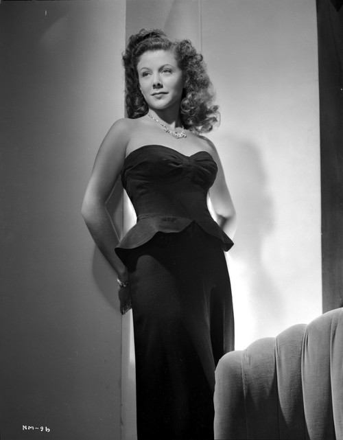 Nancy Marlow on a Tube Dress Leaning and Hands on Back Photo Print - Item # VARCEL701859