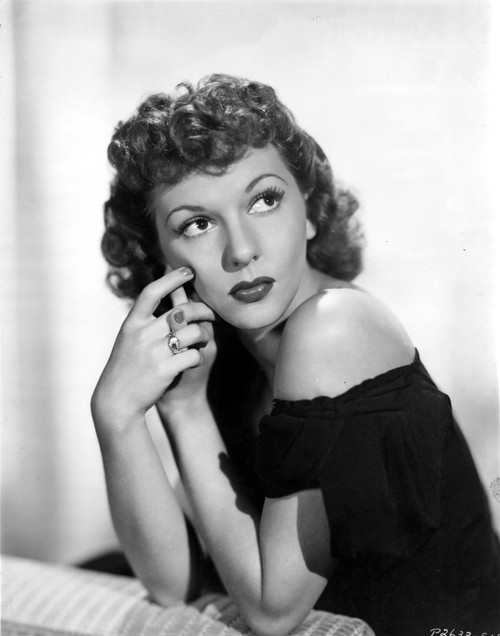 Mary Martin on Off Shoulder Top and Looking Up Portrait Photo Print - Item # VARCEL701906