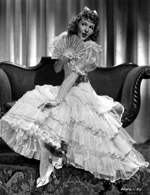 Mary Martin on a Ruffled Gown sitting Portrait Photo Print - Item # VARCEL701910
