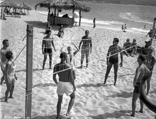 Love Has Many Faces Playing Beach Volleyball Scene Photo Print - Item # VARCEL701957