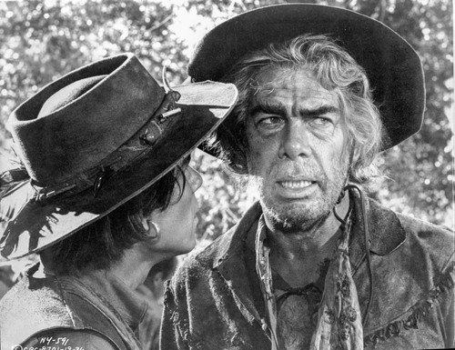 Cat Ballou Whispering in Black Hat and Ordinary Shirt Photo Print - Item # VARCEL701997
