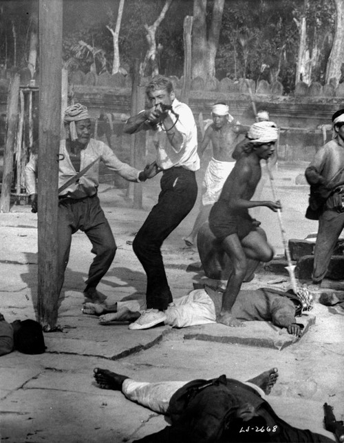 Lord Jim Gun Fight in Black and White Photo Print - Item # VARCEL702003