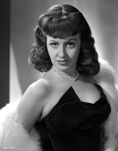 Marilyn Maxwell Posed in Black Dress with Necklace Photo Print - Item # VARCEL702039
