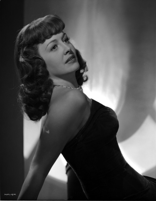 Marilyn Maxwell Looking Up in Black Dress Classic Portrait Photo Print - Item # VARCEL702041