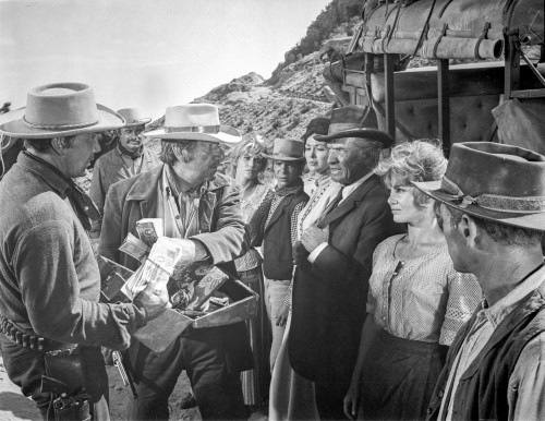 Hombre Group of People Discussing in Black and White Photo Print - Item # VARCEL702128