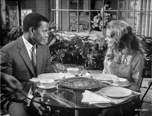 Guess Who's Coming To Dinner Looking Happy in Black and White Photo Print - Item # VARCEL702177