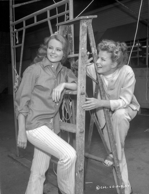 Guess Who's Coming To Dinner Two Women Talking in Black and White Photo Print - Item # VARCEL702179