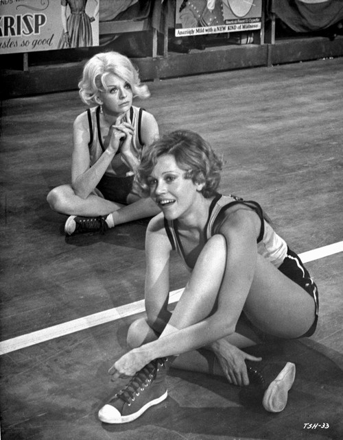 They Shoot Horses Don't They Two Girls sitting on The Floor in Black and White Photo Print - Item # VARCEL702203