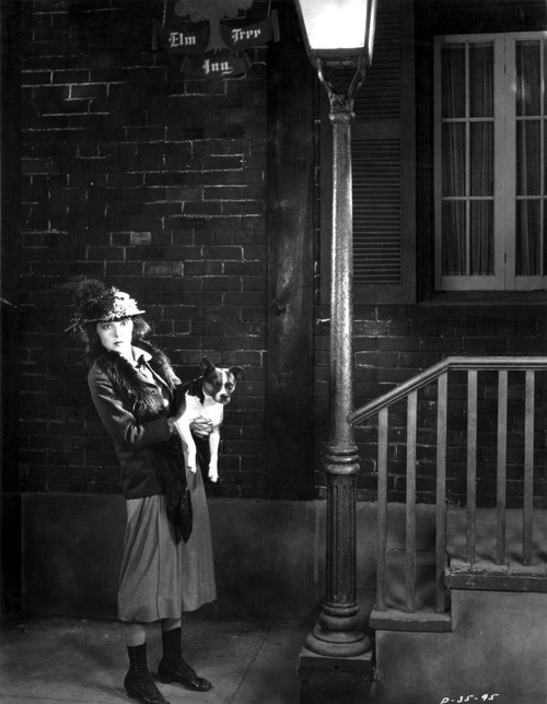 Colleen Moore Holding a Dog Portrait Photo Print
