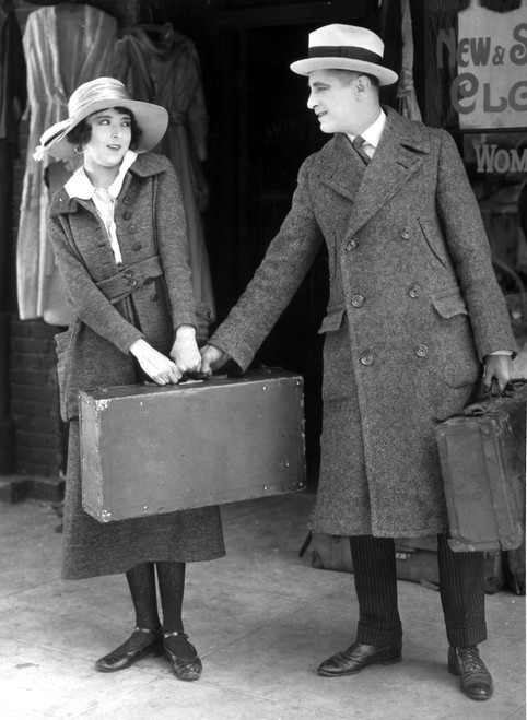 A Film Still Of Colleen Moore And Co Star Photo Print - Item # VARCEL702262