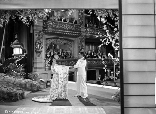 Grace Moore on a Printed Gown sitting Photo Print - Item # VARCEL702311