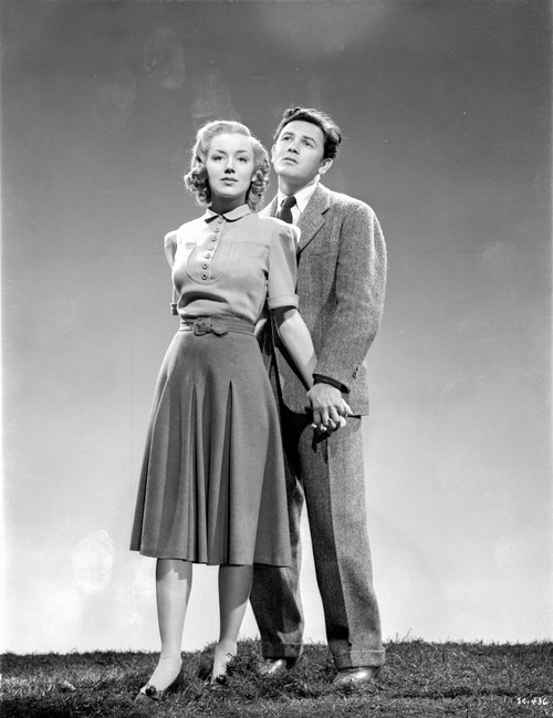 Saturday's Children Two Couple standing in Black and White Photo Print - Item # VARCEL702294