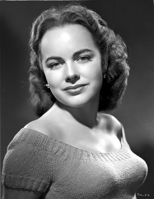 Terry Moore on a Knitted Off Shoulder Portrait Photo Print - Item # VARCEL702323