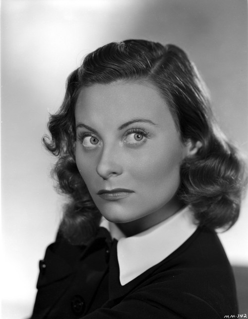 Michele Morgan on a Collar Top Portrait Photo Print - Item # VARCEL702434