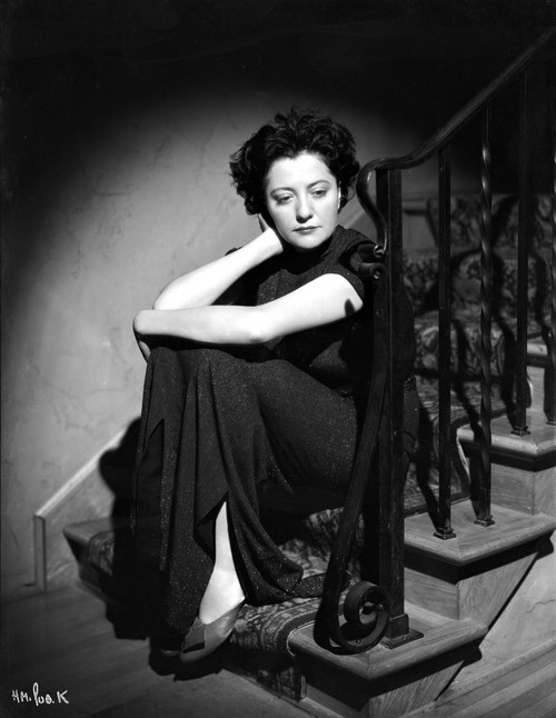 Helen Morgan sitting on a Stair Photo Print - Item # VARCEL702410