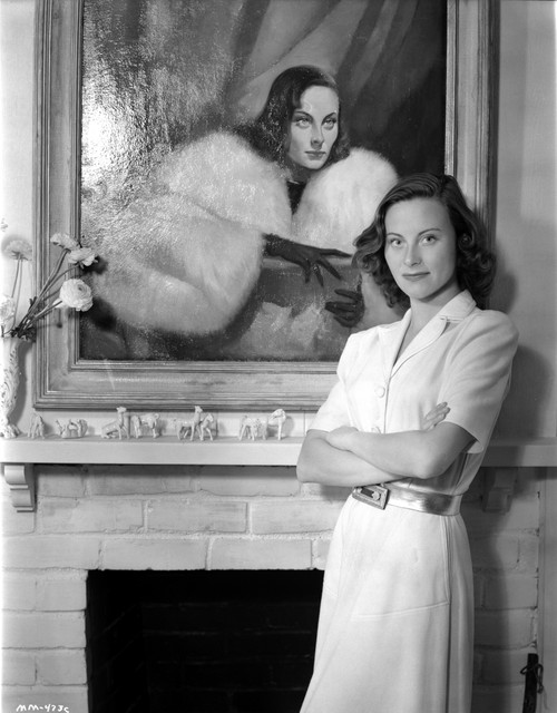 Michele Morgan on a Dress Photo Print - Item # VARCEL702440
