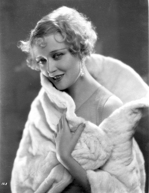 Mary Nolan on a Furry Cloth and smiling Photo Print - Item # VARCEL702643