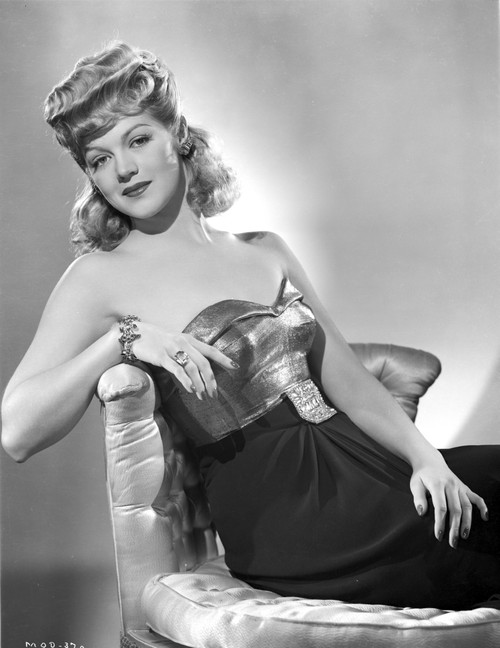 Martha O'Driscoll on a Silk Tube sitting and Leaning Photo Print - Item # VARCEL702691