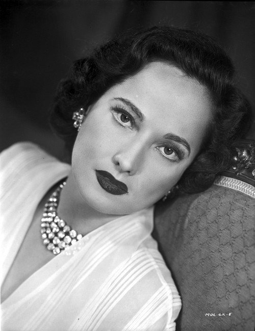 Merle Oberon on a Lace Leaning Photo Print - Item # VARCEL702773