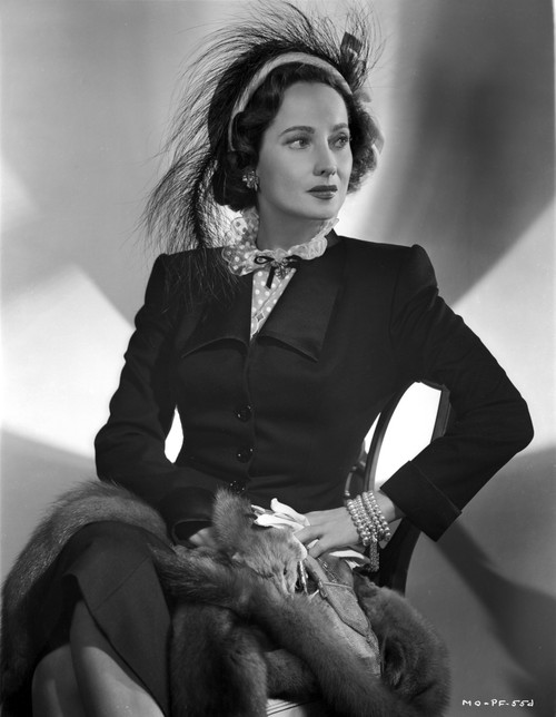 Merle Oberon on a Long Sleeve sitting Photo Print - Item # VARCEL702783
