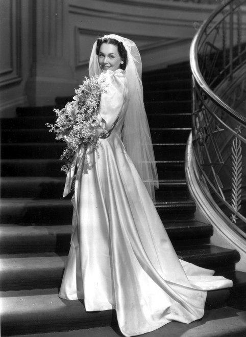 Maureen O'Sullivan on a Bridal Gown Photo Print - Item # VARCEL702757