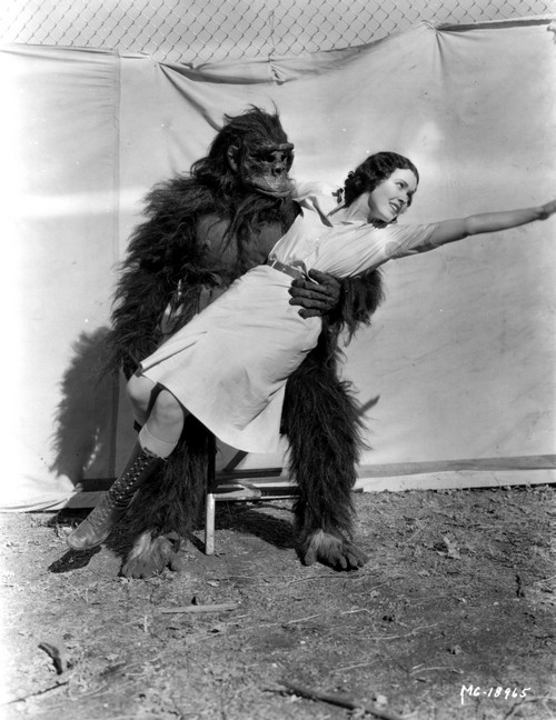 Maureen O'Sullivan Carried by a Gorilla Photo Print - Item # VARCEL702759