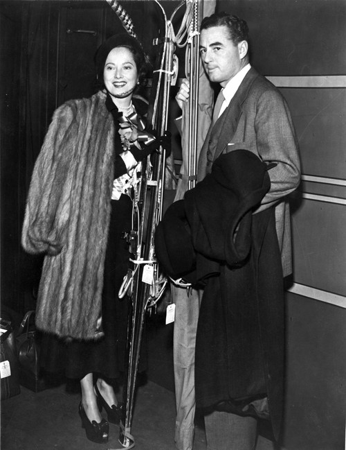Merle Oberon on a Soft Furry Coat Photo Print - Item # VARCEL702822