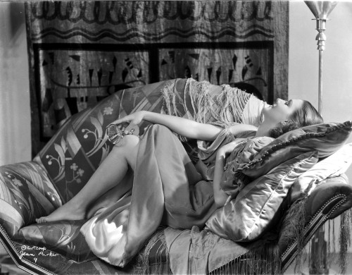 Jean Parker Lying and smiling on Couch Photo Print - Item # VARCEL702940