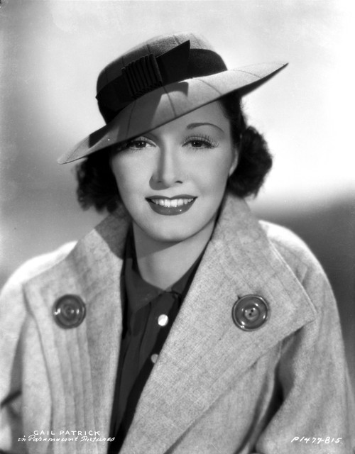 Gail Patrick in a Coat with Hat and smiling Photo Print - Item # VARCEL703011