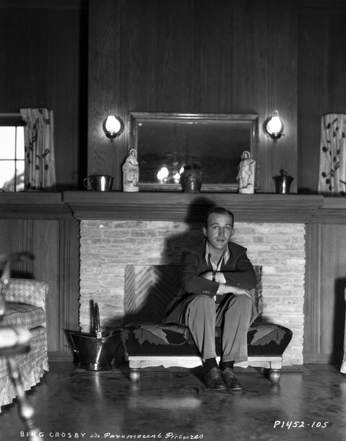 Bing Crosby Seated in the Living Room wearing Formal Outfit Photo Print - Item # VARCEL688848