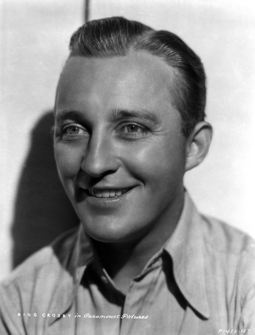 Bing Crosby smiling in White Polo Close Up Portrait with White Background Photo Print - Item # VARCEL688869