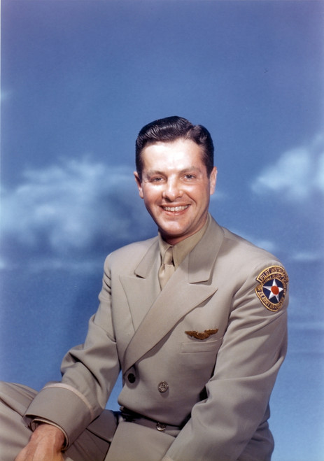 Robert Cummings Posed in Blue Background Photo Print - Item # VARCEL688909