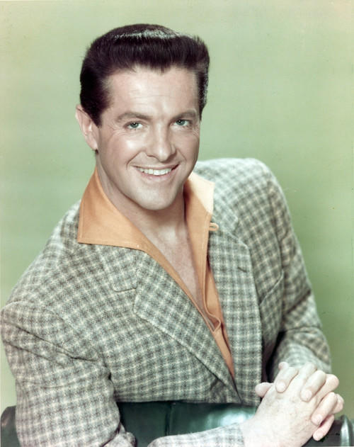 Robert Cummings Portrait in Brown Plaid Tuxedo Photo Print - Item # VARCEL688910