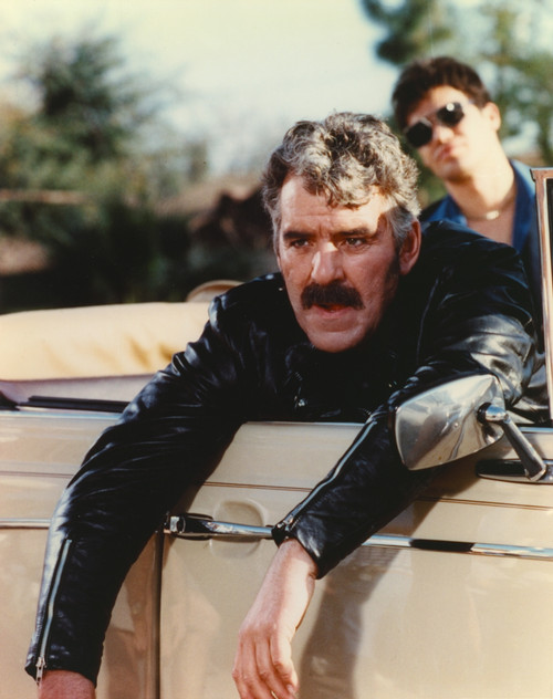 Dennis Farina in Black Leather Jacket Portrait Photo Print - Item # VARCEL689013