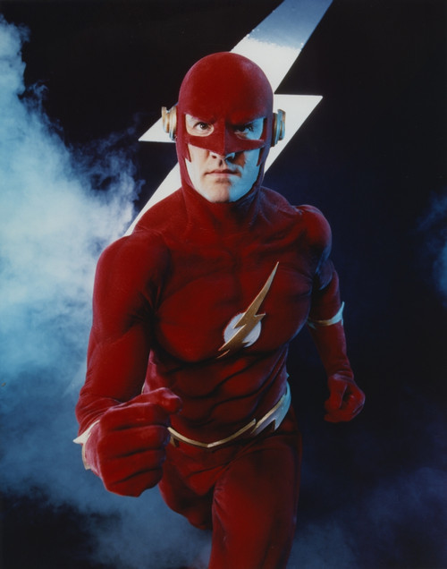 Flash Running Pose with Flash Icon in Background Photo Print - Item # VARCEL689117