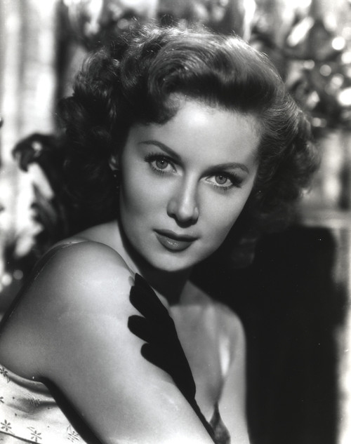 Rhonda Fleming Posed in Black and White Portrait Photo Print - Item # VARCEL689147