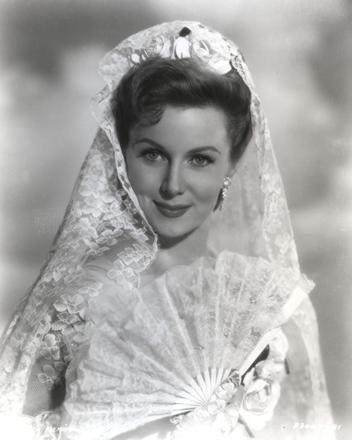 Rhonda Fleming smiling in Veil Photo Print - Item # VARCEL689143