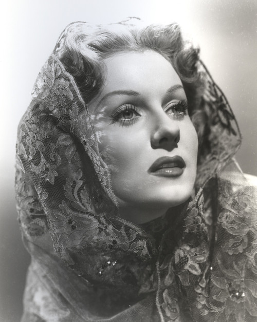 Rhonda Fleming wearing a Veil Photo Print - Item # VARCEL689156