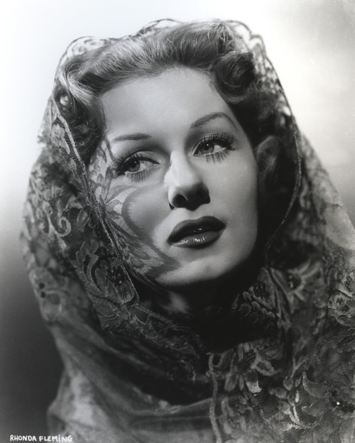 Rhonda Fleming Looking Side Ways in Veil Photo Print - Item # VARCEL689153