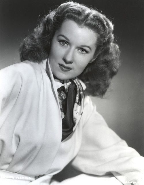 Rhonda Fleming wearing a Veil Portrait Photo Print - Item # VARCEL689154