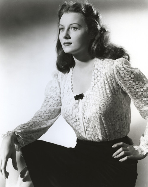 Rhonda Fleming Looking Side Ways in White Blouse Photo Print - Item # VARCEL689164