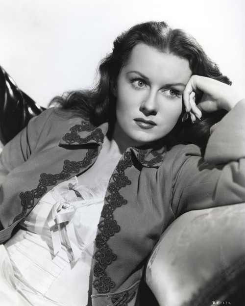 Rhonda Fleming sitting and Thinking Portrait - Photograph Hollywood Photo Print - Item # VARCEL689166