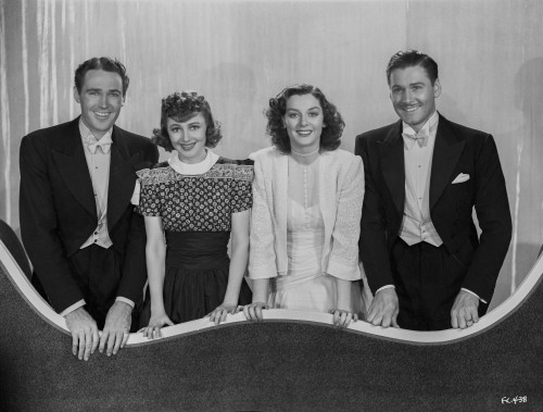 Errol Flynn Group smiling in Classic Photo Print - Item # VARCEL689234